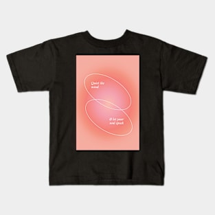 Peach and Pink Aura Kids T-Shirt